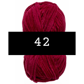 Nr. 42 Bordeaux // Chenille