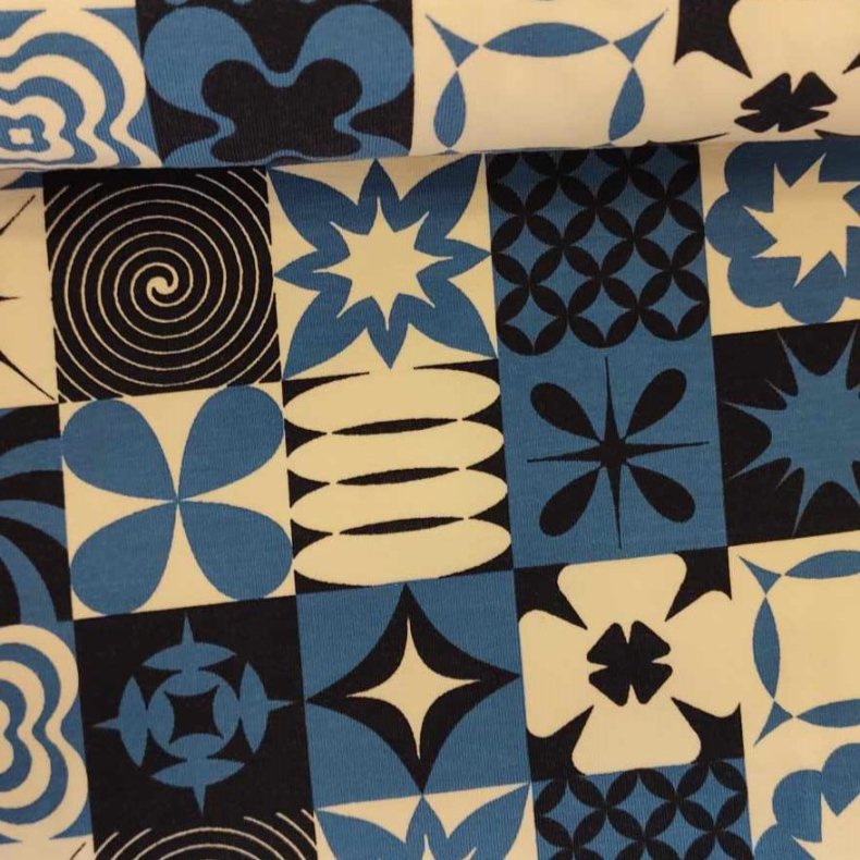 Bomuld Jersey // Retro Bl�