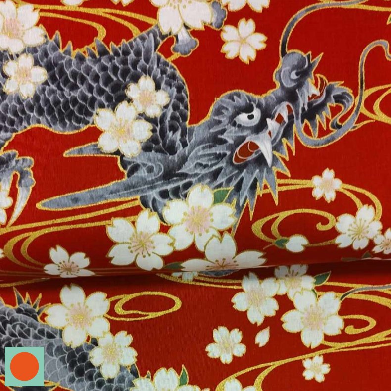 Japansk Bomuld 199,- Dragon Rouge