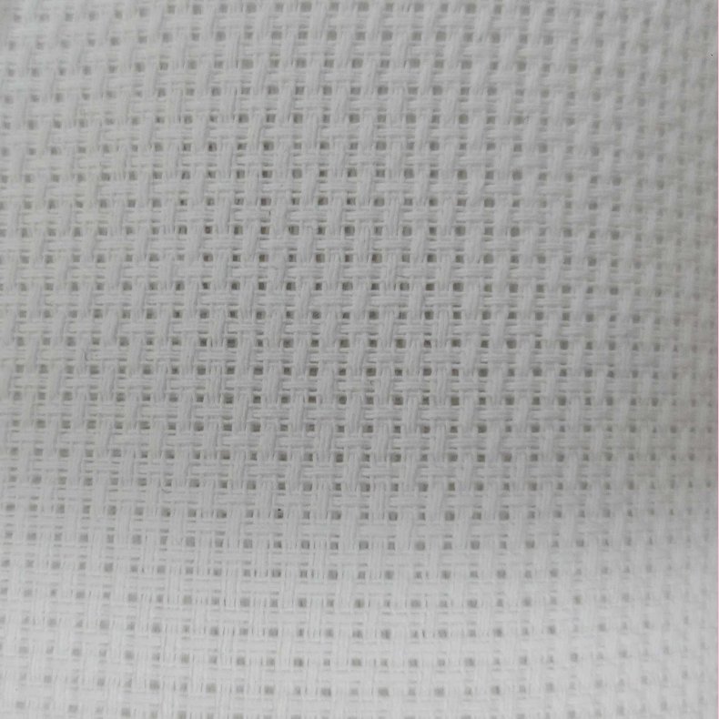 Aida broderi stof  // 3,2 thr. Hvid
