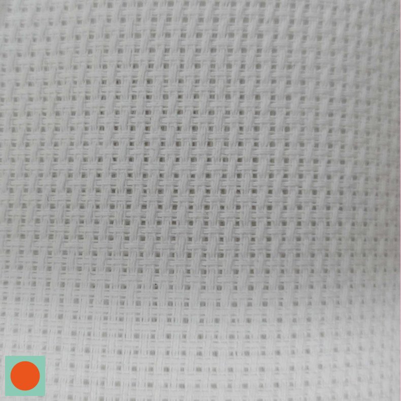 Aida broderi stof  // 3,2 thr. Hvid