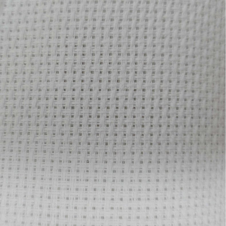 Aida broderi stof  // 3,2 thr. Hvid