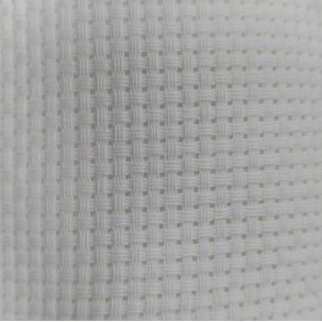 Aida broderi stof  // 2,4 thr. Hvid