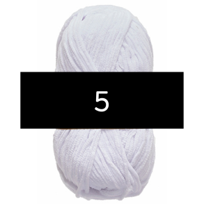 Nr. 5 Hvid // Chenille