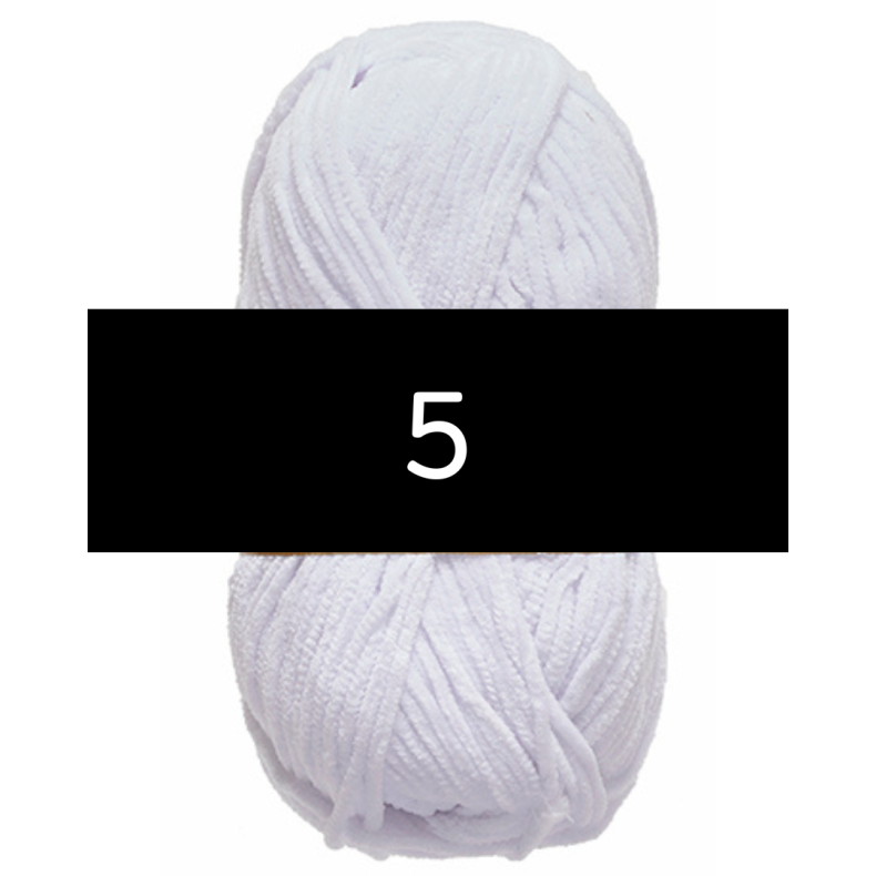 Nr. 5 Hvid // Chenille