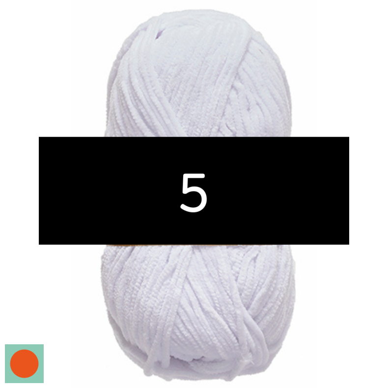Nr. 5 Hvid // Chenille