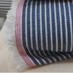 M�lkedreng Stribet Denim // Bl�