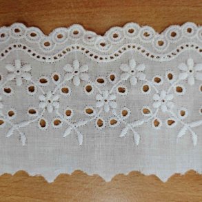 Feston Blonde // Hvid blomster 7cm