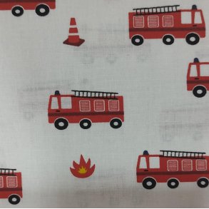 Bomulds Poplin // Brandbil 