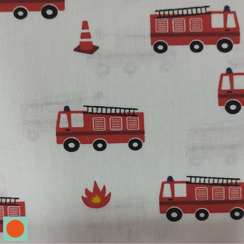Bomulds Poplin // Brandbil 