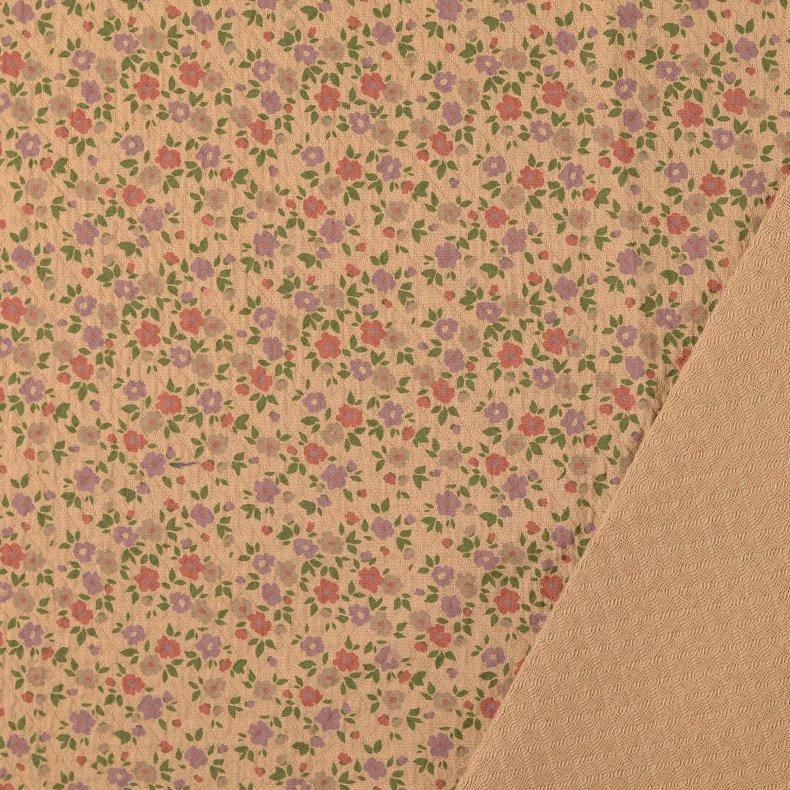 Bomulds V�vet // Gl. rosa blomster