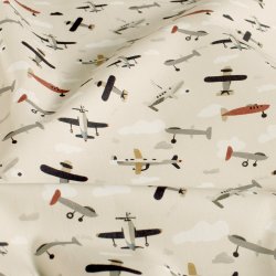 Bomulds poplin // Flyvemaskiner