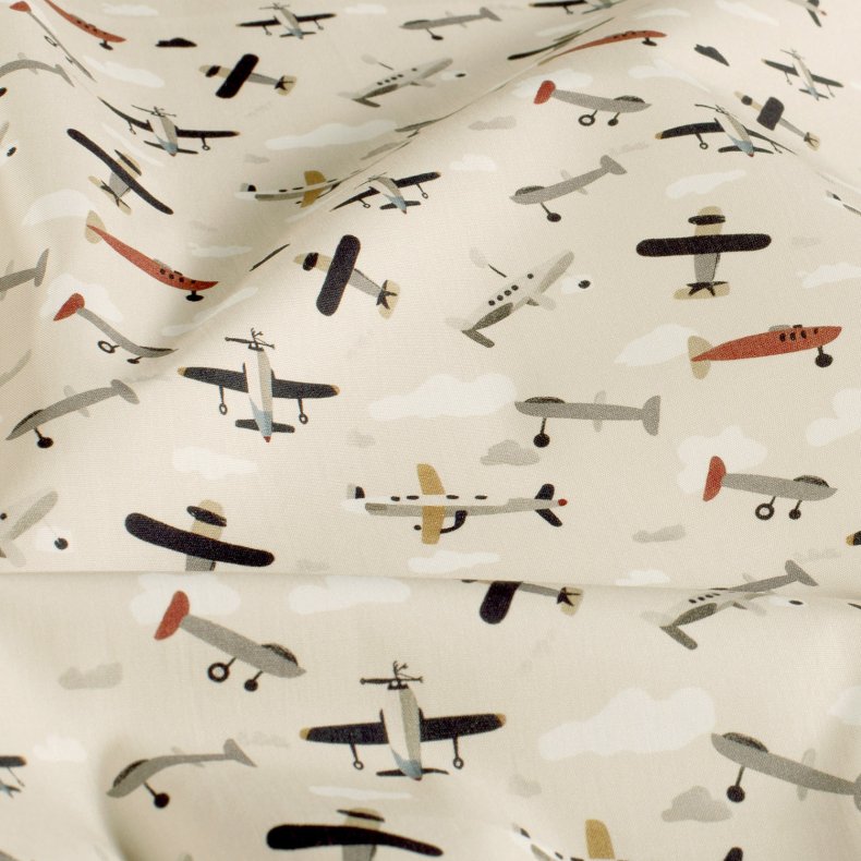 Bomulds poplin // Flyvemaskiner