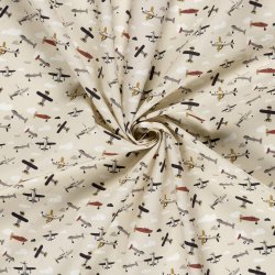 Bomulds poplin // Flyvemaskiner