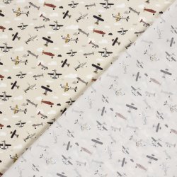 Bomulds poplin // Flyvemaskiner
