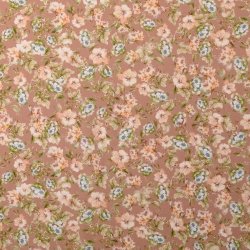 Bomulds poplin // Kathrine Gl. rosa lysegr�n og Creme