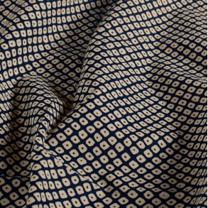 Bomulds L�rred // Sashiko diamond Marine bl�