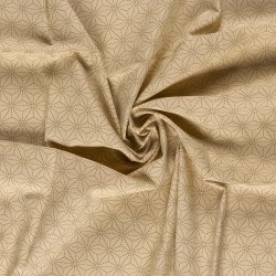 Bomulds L�rred // Sashiko Geometry creme