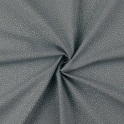 Bomulds poplin // Prik Bl� m. Lysebl�