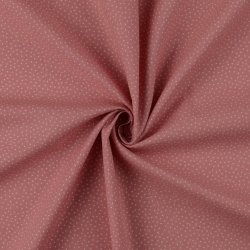 Bomulds poplin // Prik gl. Rosa m. lyser�d