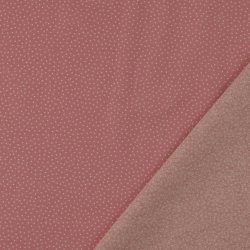 Bomulds poplin // Prik gl. Rosa m. lyser�d