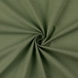 Bomulds poplin // Prik Turkis m. mint