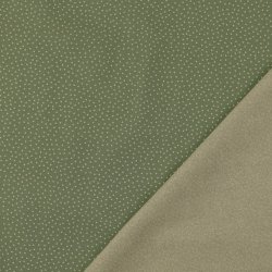 Bomulds poplin // Prik Turkis m. mint