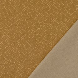 Bomulds poplin // Prik Camel m. creme
