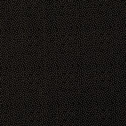 Bomulds poplin // Prik Sort m. hvid