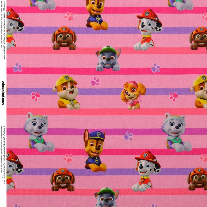 Bomulds Jersey // Paw Patrol striber