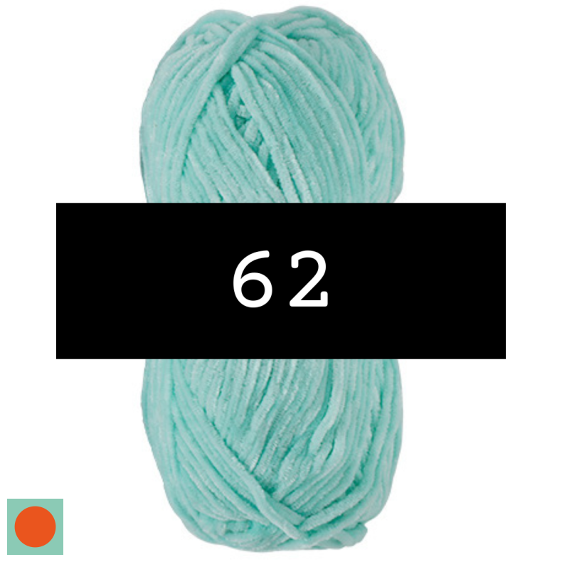 Nr. 62 Turkis // Chenille
