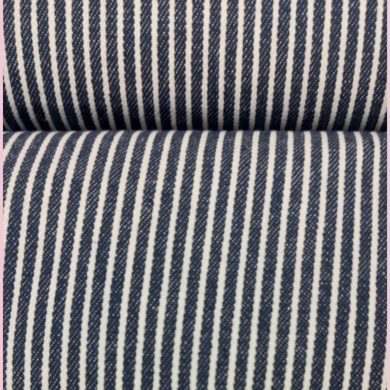 M�lkedreng Stribet Denim // Bl�