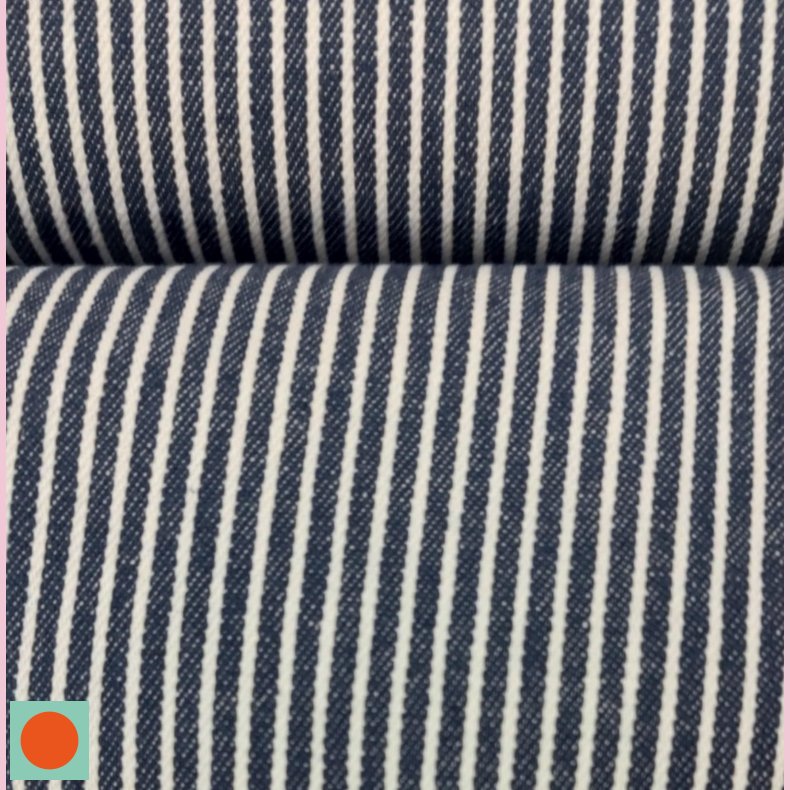 Mlkedreng Stribet Denim // Bl