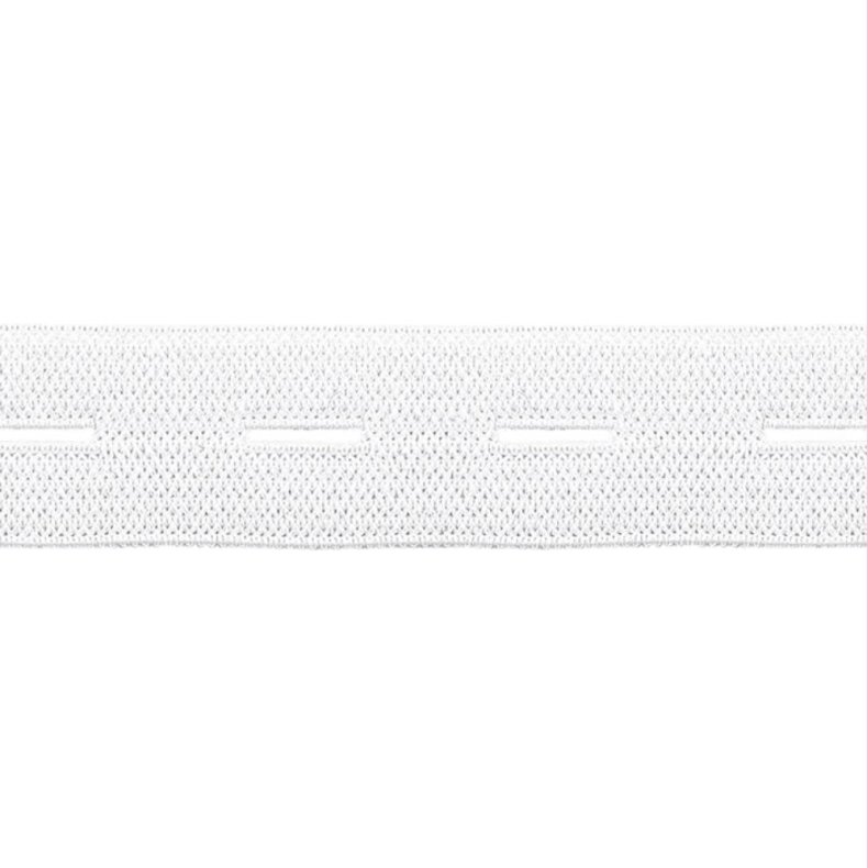 Knaphulselastik // Hvid