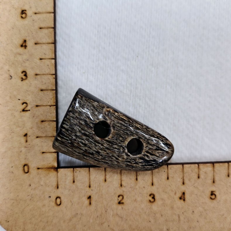 Knap // Horn Duffelcoat 3,5cm