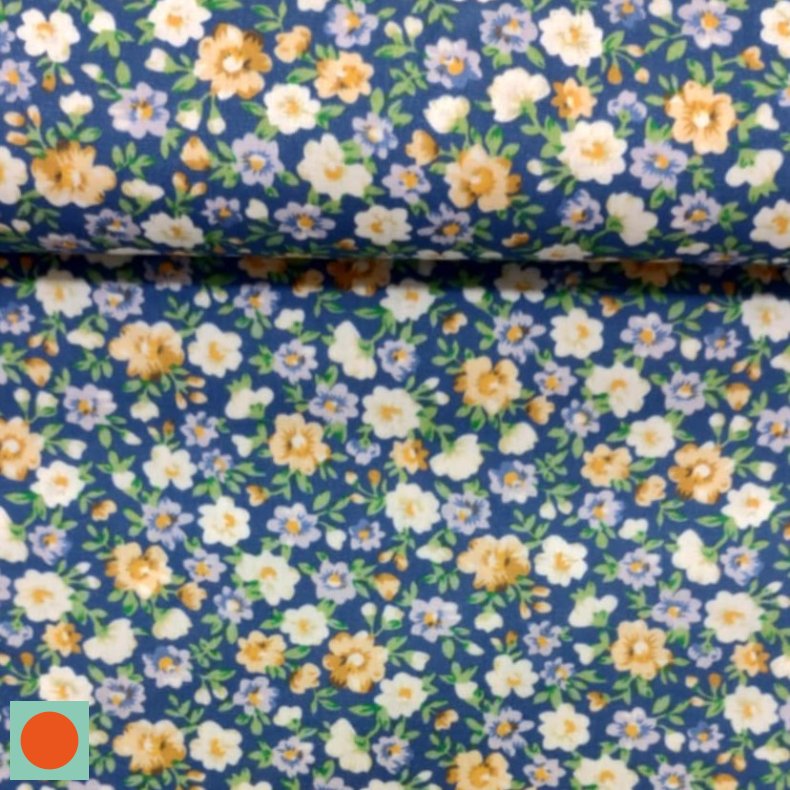 Poplin // Flowers Bl