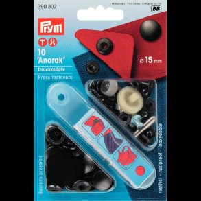 TRYKKNAP-KIT ANORAK 10STK �=15MM - BRONZE