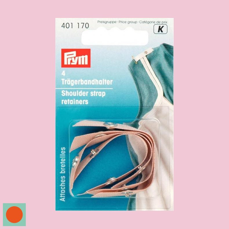 SKULDERSTROP HOLDER 4 STK - BEIGE, HVID, SORT 