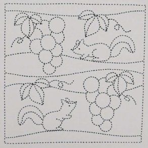 Sashiko Stof // EGERN hvid