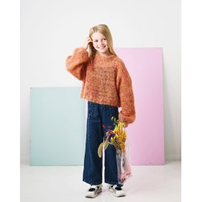 StrikkeOpskrift // Oversize sweater til b�rn