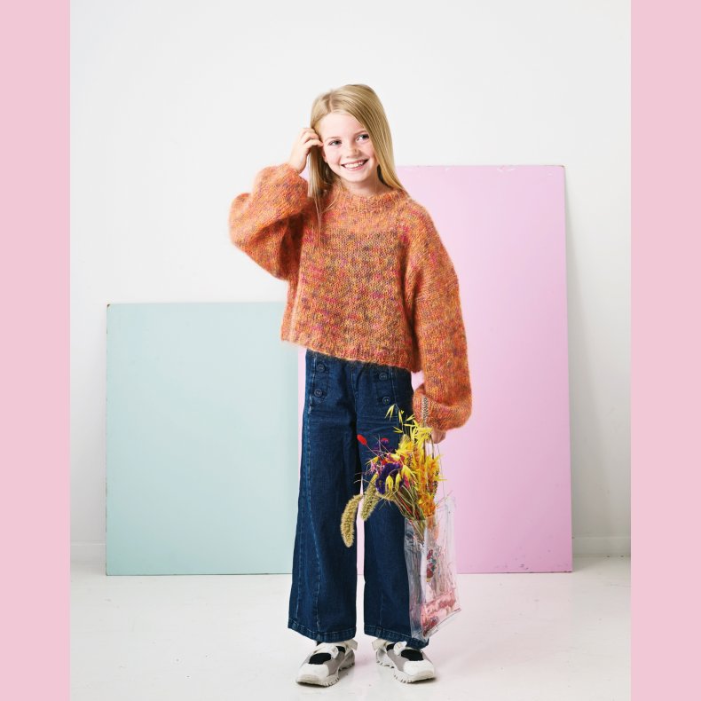 StrikkeOpskrift // Oversize sweater til b�rn