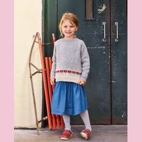 StrikkeOpskrift // Raglanbluse m. hjerter