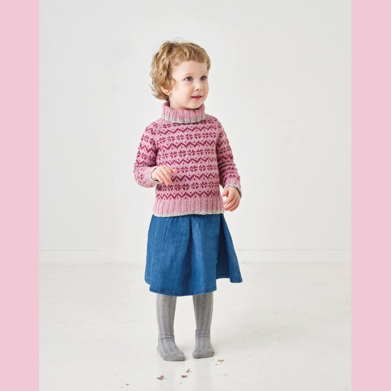 StrikkeOpskrift // Luna m�nstre strik 