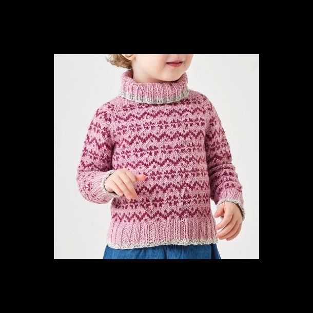 Luna Strikke Opskrift Luna Klassisk sweater 1-4r