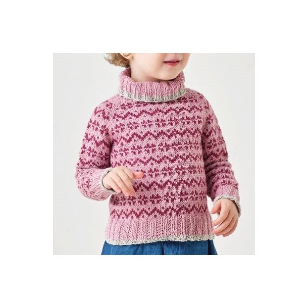 Luna Strikke Opskrift Luna Klassisk sweater 1-4r