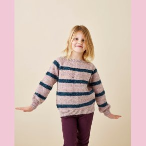 StrikkeOpskrift // Stribet raglanbluse
