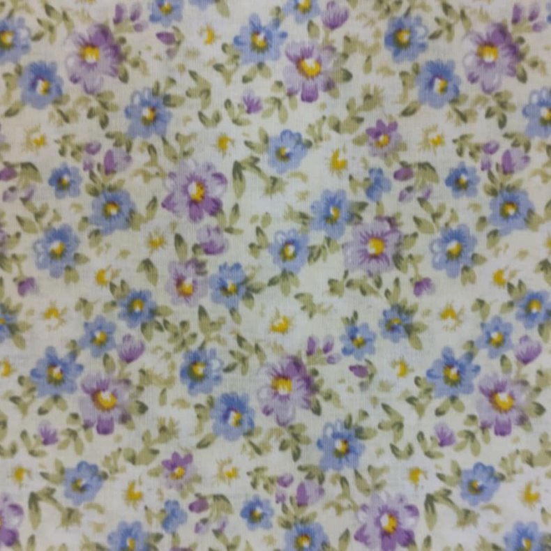 Poplin // Flowers Creme