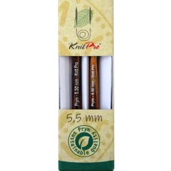 KORTE tr� udskiftelige rundpinde // KnitPro