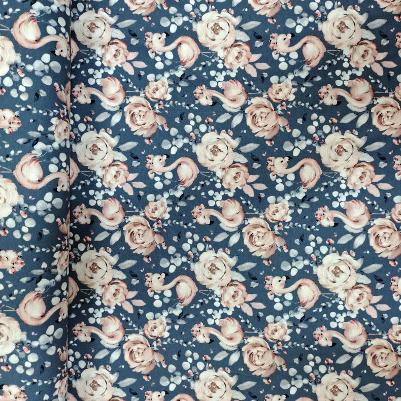 Bomulds jersey // Aquillis Flamingo