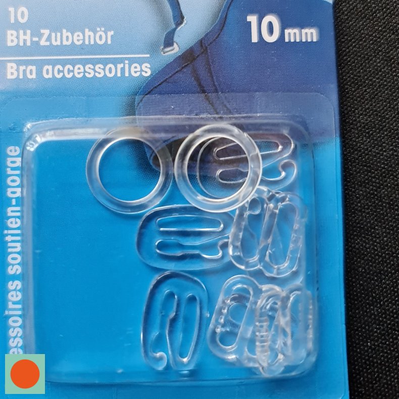 BIKINI SPNDER 10mm Transparent Plastik